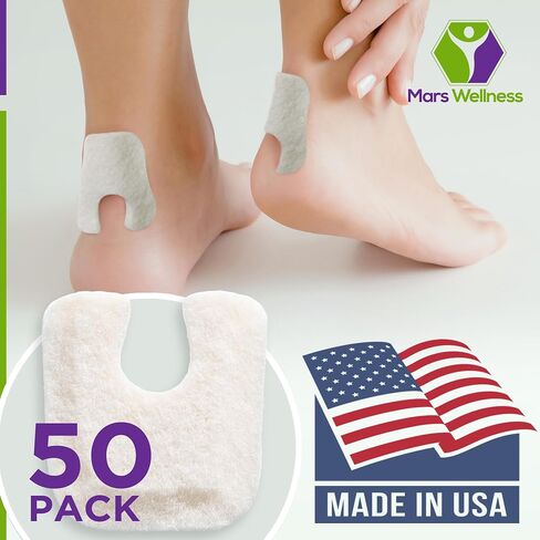 U Shaped Skived Felt Callus Horseshoe Pads - Adhesive Foot Pads That Protect Calluses from Rubbing On Shoes - Skived 1/4" - 25 Pack in Kuwait