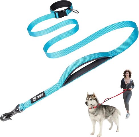TSPRO 3-in-1 Heavy Duty Tactical Hands Free Dog Leash, Dual Padded Handles in Saudi Arabia