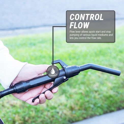 TERA PUMP - Electric Battery Powered Multipurpose Pump [ Chemical Transfer Pump, 2.1 GPM ] with Telescopic Tube For Methanol/Ethanol/DEF/Window Washer Fluids in Saudi Arabia