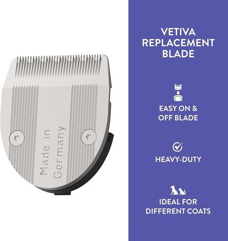 WAHL Professional Animal Vetiva Replacement Blade for The Vetiva Veterinary Mini Trimmer (02168), Silver in Saudi Arabia