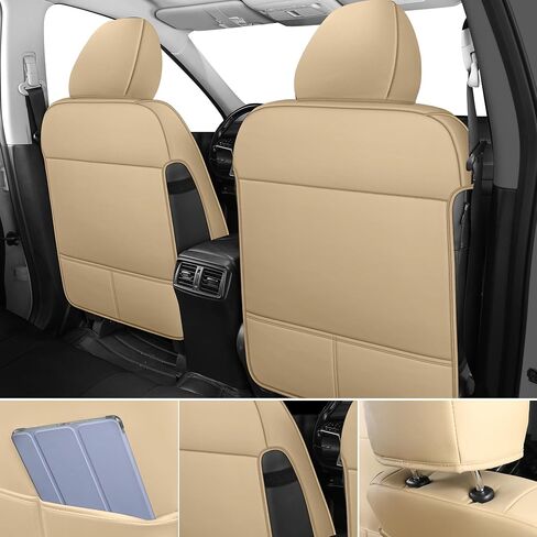 Fit Nissan X-Trail Seat Covers for Selected 2014 2015 2016 2017 2018 2019 2020 Nissan X-Trail - Odorless Leatherette Full Set Custom Seat Covers(Black) in Saudi Arabia