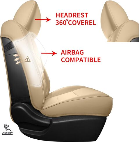 Fit Nissan X-Trail Seat Covers for Selected 2014 2015 2016 2017 2018 2019 2020 Nissan X-Trail - Odorless Leatherette Full Set Custom Seat Covers(Black) in Saudi Arabia