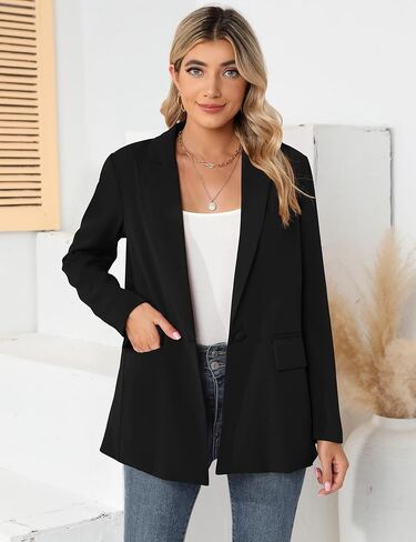 سترات Ivicoer للسيدات سترات البدلة الأنيقة بأكمام طويلة وسترة كاجوال للعمل in Kuwait