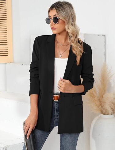 سترات Ivicoer للسيدات سترات البدلة الأنيقة بأكمام طويلة وسترة كاجوال للعمل in Kuwait