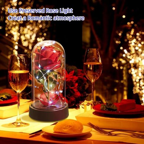 هدايا Beauty and The Beast Rose لها، وردة داخلية لهدايا عيد الميلاد، وردة محفوظة لذكرى عيد الحب للنساء، وعيد الشهر والتعبير in Kuwait
