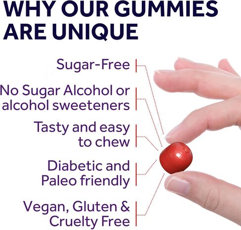 Magnesium Citrate Gummies - Sugar-Free, Vegan and Non-GMO for Better Sleep and Relaxation - No Sugar Alcohol - Magnesium Supplement for Adults, Teens and Kids - Mixed Berry - 240 Chews in Saudi Arabia