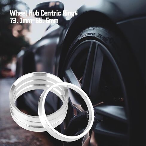 66.6 to 73.1 Hub Centric Rings,ID=66.6mm OD=73.1mm,Aluminium Alloy Wheel Center Rings Hubrings Pack of 4 in Saudi Arabia