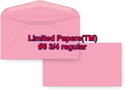 أوراق محدودة. #6 3/4 مظاريف ملونة باستيل، ذات لمسة نهائية ناعمة، للدعوات، والرسائل، وبطاقات المعايدة، ورسائل الأعمال. (رمادي 500) in Saudi Arabia