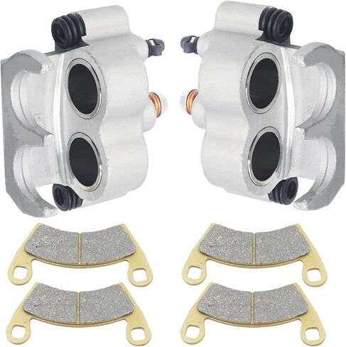 ماسك الفرامل الأمامي الأيسر الأيمن مع وسادات لـ Polaris Ranger 500 EFI 570 700 800 900 902D 1000، HST، RZR 4 800 900 1000 XP/XP 4/S4 RS1، GEM، GENERAL 1000 بدون دعامة تثبيت 1911283 1911284 in Kuwait