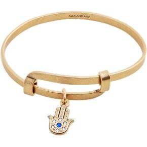 Alex and Ani AA683722RG,Statement Motivation Expandable Bangle Bracelet, Hamsa,Rafaelian Gold,Gold, Bracelets