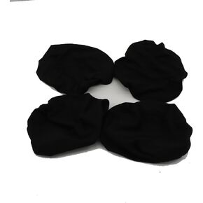 4 Pieces Stretch Round Bar Stool Covers,Black Stool Covers Round,Spandex Cushion Slipcover Elastic Bar Chair Covers Seat Cover Chair Protector Bar Stool Home Decor Elastic Chair Slipcover