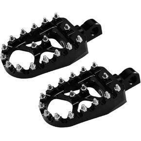 Motorcycle Foot Pegs MX Offroad Footpegs CNC 360° Roating Fit For Harley Sportster Iron 883 Softail Street Glide Dyna Fatboy Black
