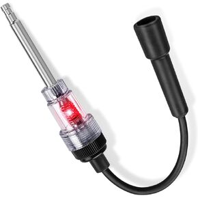 2 Pcs Inline Spark Plug Tester, Plug Engine Ignition Tester, Auto Motorcycle Lawn Mower Internal/External Engine Armature Diagnostic Detector Tool, Universal Car Exterior Accessories