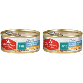 Chicken Soup for the Soul Pet Food Weight & Mature Care Cat Wet Cat Food - Ocean Fish, Chicken & Turkey Pate Cat, 5.5 Ounce Cans (Pack of 48)
