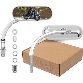 Black Sportster Mirrors Compatible with Street Glide Electra Glide Softail Dyna 1982-2019 2020 2021 2022 2023