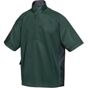 AFC Men's Windproof Water Resistant WindShirt 1/2 Zip Short Sleeve Shirt Jacket
