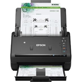 Epson Workforce ES-500WR Wireless Color Receipt & Document Scanner for PC and Mac, Auto Document Feeder (ADF) , black