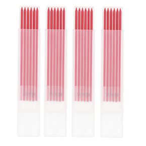24Pcs HB Solid Carpenter Pencil Refill Set Long Lasting 2.8mm Graphite Mechanical Deep Hole Woodworking Pencil Refill for Repairman Designer Drawings (Red)