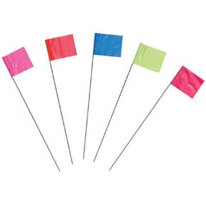 10 Pack Orange Marking Flags 15275