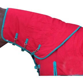 HILASON 600D Winter Waterproof Poly Turnout Horse Hood Neck Cover | Horse Hood | Horse Turnout Hood | Horse Neck Covers for Winter | Waterproof Neck Cover for Horses Medium