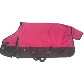 TGW RIDING Comfitec Essential Standard Neck Horse Turnout Sheet 1200D Waterproof and Breathable Horse Rain Sheet More Colors Lite (68“, Hot Pink)