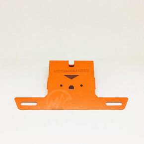Compact Tail Tidy | License plate holder for KTM Duke 125 | 200 | 250 | 390 [2017+] Colour: Orange (Gen 2) | Compatible with small license plates