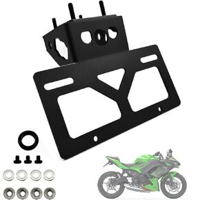 650 Fender Eliminator Z650 Tail Tidy EX650 License Plate Bracket Mount License Plate Bracket Holder for Kawasaki Ninja 650 Z650 EX650 2017 2018 2019 2020 2021 2022 2023 2024