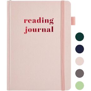 Reading Journal with 75 Book Review, Book Journal for Book Lovers, Readers - Review Prompts & Daily and Monthly Reading Tracking & Reading Challenge, Reading Notebook Gift, A5, Pine Green