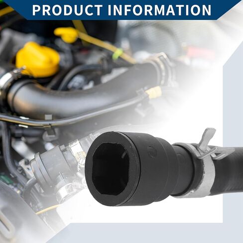 No.22884218 HVAC Heater Hose Assembly for GMC Sierra 1500 4.3L 2001-2013 / Inner Heater Water Outlet Hose/Durable Metal / 1 Pcs Black in Saudi Arabia