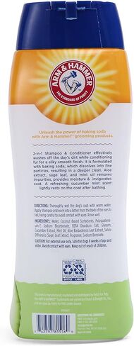 Arm & Hammer for Pets 2-In-1 Shampoo & Conditioner for Dogs | Dog Shampoo & Conditioner in One | Cucumber Mint, 20 Ounce Bottle Dog Shampoo and Conditioner for All Dogs in Kuwait