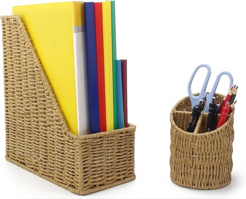 Desk Mail Organizer Small File Holders Letters Organizer Document Filing Folders Paper Organizer Mail Sorter for Office Desk Accessories in Saudi Arabia