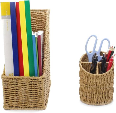 Desk Mail Organizer Small File Holders Letters Organizer Document Filing Folders Paper Organizer Mail Sorter for Office Desk Accessories in Saudi Arabia