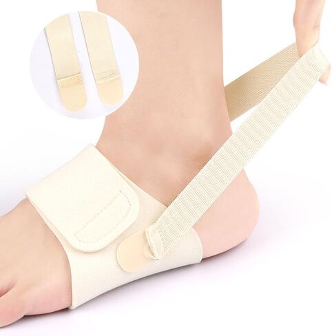 Upgrade Metatarsal Compression Arch Support Sleeves with Gel Pad Inside - Arch Support Brace for Flat Foot & Plantar Fasciitis Pain Relief - Women & Men - 1 Pair (Gray) in Saudi Arabia