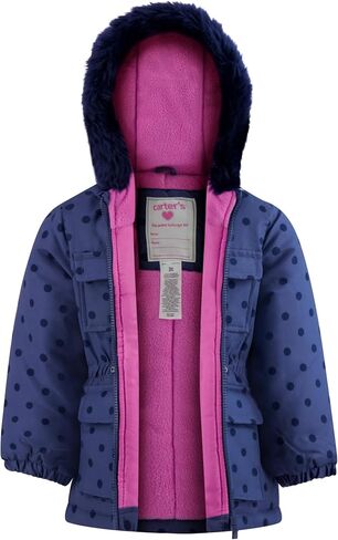 Carter's Girls Heavyweight Jacket, Warm, Hooded, Water-Resistant Winter Coat in Saudi Arabia