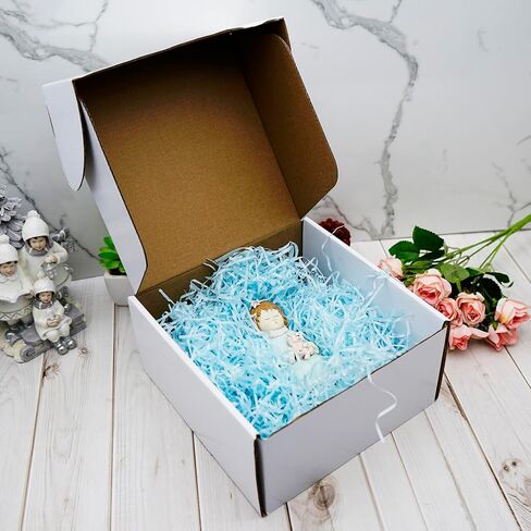 25 Pack 6x6x2 Inch Small White Shipping Boxes - Recyclable Corrugated Mailers for Storage, Packaging, Mailing, Gift Boxes, E-Commerce, Lightweight & Durable in Saudi Arabia