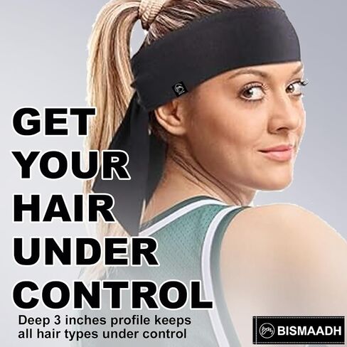 Dri-Fit Sweat Wicking Tie Headband Unisex - Bandana Headband - Sports, Running, Football, Workout Sweat Headband for Men - Pirate Bandana, in Saudi Arabia