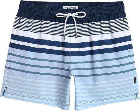 maamgic Mens Swim Trunks 5" Quick Dry Beach Shorts Stretch Swimming Trunks Shorts with Mesh Lining Zip Pockets in Saudi Arabia