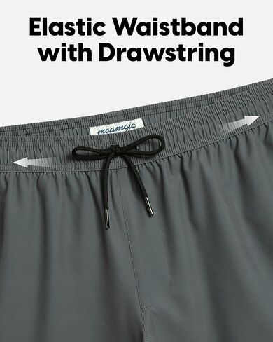 maamgic Mens Swim Trunks 5" Quick Dry Beach Shorts Stretch Swimming Trunks Shorts with Mesh Lining Zip Pockets in Saudi Arabia