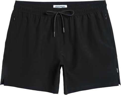 maamgic Mens Swim Trunks 5" Quick Dry Beach Shorts Stretch Swimming Trunks Shorts with Mesh Lining Zip Pockets in Kuwait