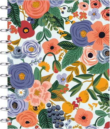 Cabbrix Academic Planner 2024-2025 Weekly Planner 8.5" x 11", July 2024 - June 2025 Daily Weekly and Monthly Calendar with Month Tabs, Discbound, Ideal for Office School Supplies (Flower) in Saudi Arabia