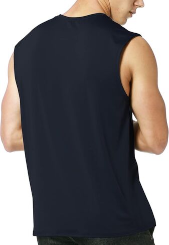 EZRUN Men's Sleeveless Shirt Quick Dry UPF 50+ Swim Beach Shirts Gym Workout Muscle Athletic Summer Tank Top Big and Tall in Kuwait