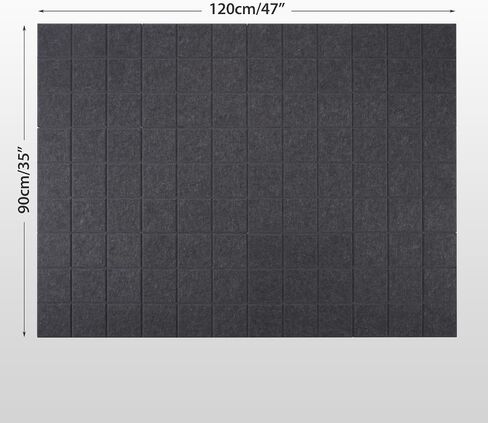 Large Cork Board Alternative-Felt Wall Tiles with Secure Removable Adhesive Tabs and Push Pins Bulletin Pin Boards Tiles for Home Office Classroom Wall Decoration (Light Grey, 12 Pack) in Saudi Arabia