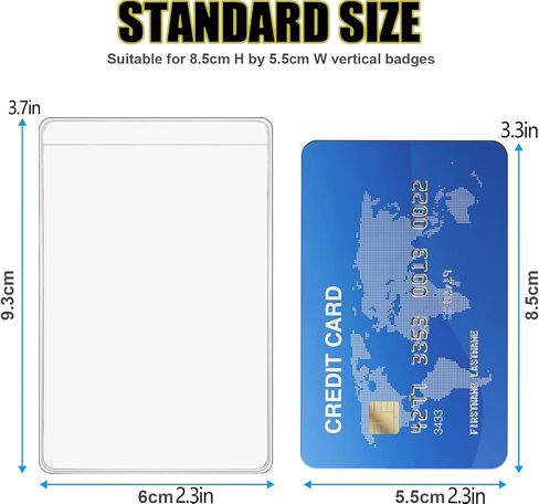 50 Pack New Medicare Card Protector Sleeves,Waterproof, Bend-Proof, Dust-Proof - Multi-Purpose Plastic Card Holders for Wallets, Protects ID, Driver's License, Business Card,Debit Card in Saudi Arabia