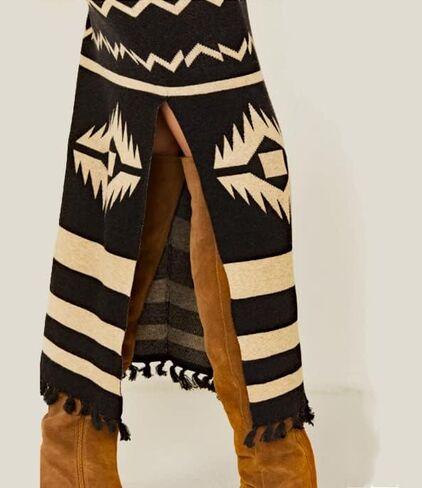 Tasha Polizzi Sherwood Aztec Print Skirt in Black in Saudi Arabia