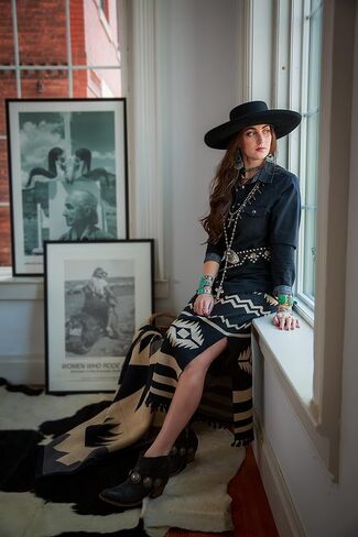 Tasha Polizzi Sherwood Aztec Print Skirt in Black in Saudi Arabia