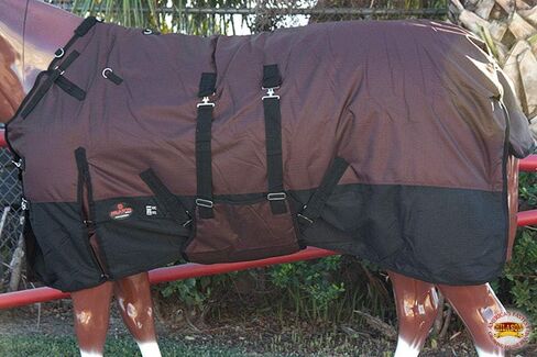 HILASON 600D Winter Waterproof Poly Turnout Horse Hood Neck Cover | Horse Hood | Horse Turnout Hood | Horse Neck Covers for Winter | Waterproof Neck Cover for Horses Medium in Saudi Arabia