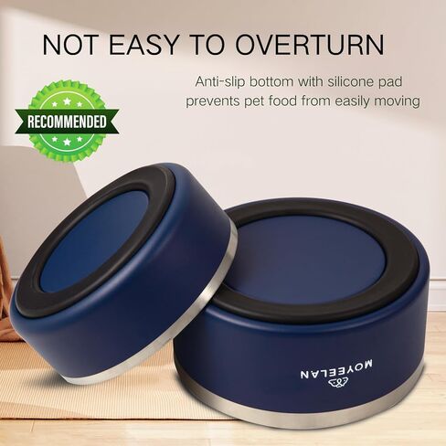 وعاء كلب أزرق كبير من الفولاذ المقاوم للصدأ بسعة 64 أونصة مع قاعدة مضادة للانزلاق، متين ومقاوم للصدأ للاستخدام طويل الأمد؛ يتميز بتصميم عميق وواسع للفم لتناول الطعام والشرب بشكل مريح. in Kuwait
