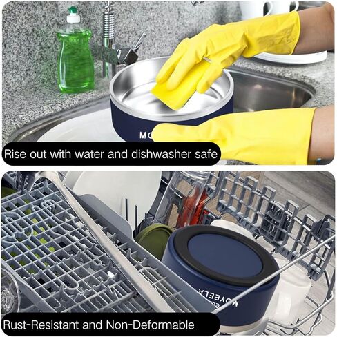 وعاء كلب أزرق كبير من الفولاذ المقاوم للصدأ بسعة 64 أونصة مع قاعدة مضادة للانزلاق، متين ومقاوم للصدأ للاستخدام طويل الأمد؛ يتميز بتصميم عميق وواسع للفم لتناول الطعام والشرب بشكل مريح. in Kuwait