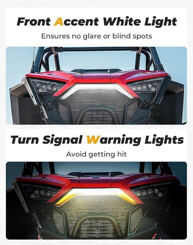 KEMIMOTO PRO XP ضوء أمامي وامض ضوء إشارة الانعطاف، متوافق مع RZR PRO XP/RZR PRO R/RZR Turbo R 2020-2024، ضوء فانغ LED IP67 ضوء كهرماني مقاوم للماء #2884346 in Saudi Arabia