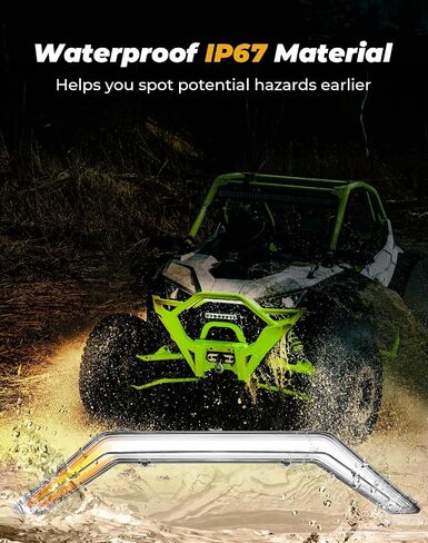 KEMIMOTO PRO XP ضوء أمامي وامض ضوء إشارة الانعطاف، متوافق مع RZR PRO XP/RZR PRO R/RZR Turbo R 2020-2024، ضوء فانغ LED IP67 ضوء كهرماني مقاوم للماء #2884346 in Saudi Arabia